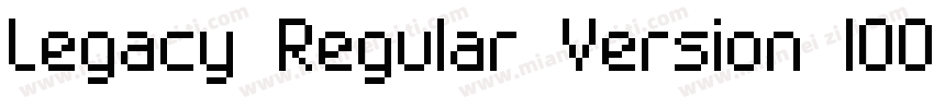 Legacy Regular Version 1001PS Vers字体转换